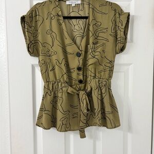 Olive Green Women's Top